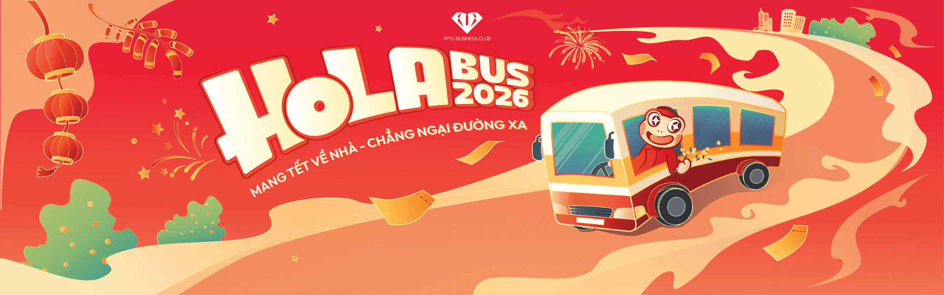 Hola Bus Banner - Vé Xe Tết 2026